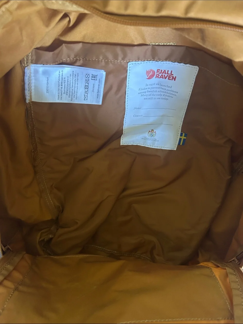 Kånken Men's Backpack in yellow